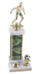 Soccer Trophy Square Single Post