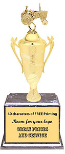 2804 Tractor Cup Trophy 11 1/2 to 13 inches tall