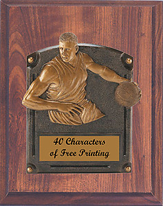 Legend of Fame Boys Basketball Mounted on a Plaque