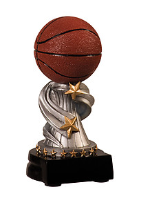 Encore Basketball Trophies with Three Size Options