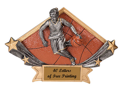 DSR 13-53 Resin Girls Basketball Plaques as Low as $6.99