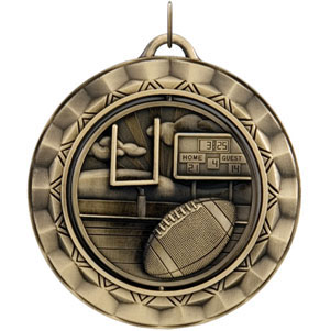 SP312 Spinning Football Medal with Six Pricing Options