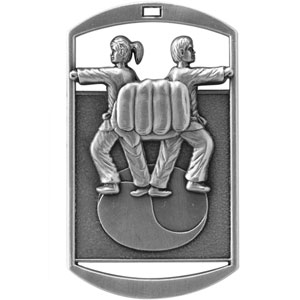 DT269 Dog Tag Martial Arts Medal with Six Pricing Options