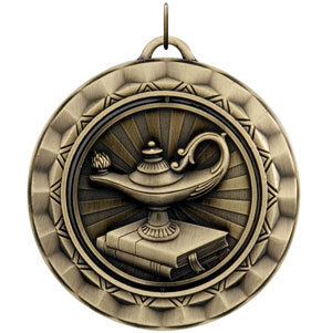 SP350 Spinning Lamp of Knowledge Medal with Six Pricing Options