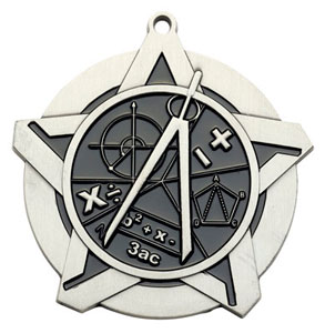 43004 Math Medals with Six Pricing Options as low as $1.40