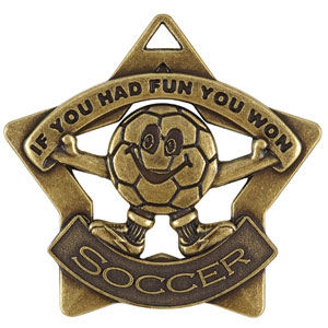 XS217 Fun Soccer Star Medal with Six Pricing Options