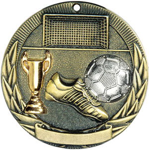 TR213 Tri-Colored Soccer Medals with Six Pricing Options