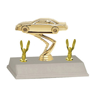 3BF Stock Car Trophies with 3 Topper Options