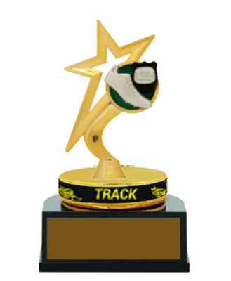 TB Track and Field Trophies with Wristband