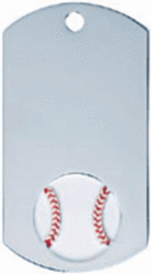 Dog Tag Baseball Medal