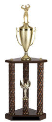 Three Post Bodybuilding Trophies and Lifting Trophies