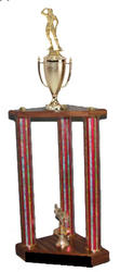 Three Post Bodybuilding Trophies and Lifting Trophies