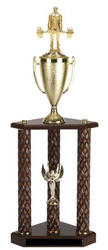 Three Post Bodybuilding Trophies and Lifting Trophies