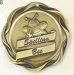 Fusion Spelling Bee Medals 45008 with Neck Ribbons