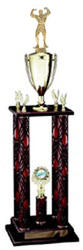 Four Post Bodybuilding Trophies and Lifting Trophies