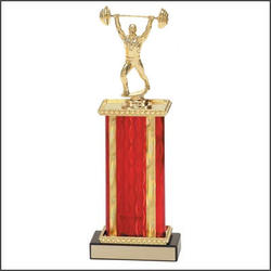 Bodybuilding and Lifting Trophies with Square Column