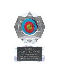 Acrylic Star Ice Archery Trophy Award