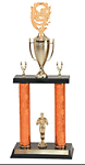 DPC Football Trophies with double post and cup