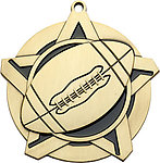 Superstar Football Medals 43140 with Neck Ribbons