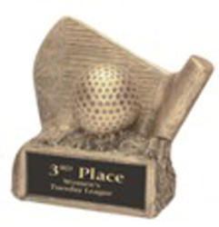 Resin Golf Club Putter Trophy Sculpture Award RF590SG