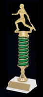 Softball Trophy with Single Round Post with Riser
