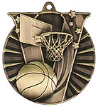 Basketball Victory Medals JDVM102 with Neck Ribbons