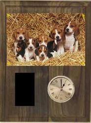 Beagle Field Trial Plaque Clock V Series