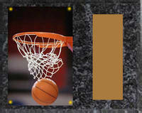 Image Basketball Plaque H Series in black marble finish