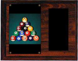 Cherry Finish Image Pool Plaque