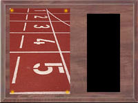 Cherry Finish Image Track and Field Plaque