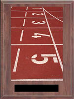 Cherry Finish Image Track and Field Plaque