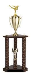 TPC Martial Arts Trophies with Three Posts