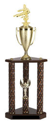 TPC Martial Arts Trophies with Three Posts