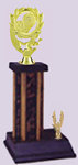 S2 Gender Neutral Basketball Trophies with a single round column