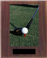 N Style Solid Walnut Golf Plaque