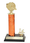 R2 Track and Field  Trophy with single post