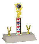 R3 Squirrel Hunt Trophy with a single round column and trim.