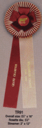 Rosette Ribbon with Your Custom Print TR91