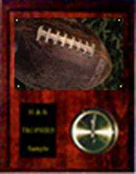 Image Football Plaque Clock V Series