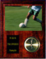 Image Soccer Plaque Clock VEC