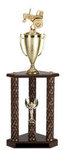Large Antique Tractor Trophies and Tractor Pull Trophies with 3 Posts