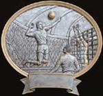 Resin Men's Volleyball Plaque Trophy Award