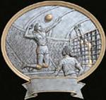 Resin Women's Volleyball Trophy Plaque Award