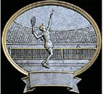 Women's Resin Tennis Trophy Plaque Award