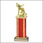 S1 Football Trophies with single rectangular column