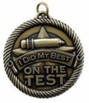 I Did My Best on the Test Medal