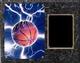 Image Basketball Plaque H Series in black marble finish with deluxe engraving plate