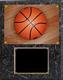 Image Basketball Plaque V series in black marble finish with deluxe engraving plate