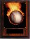 Image Baseball Plaque N Style cherry finish.