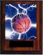 Cherry Finish Image Basketball Plaque